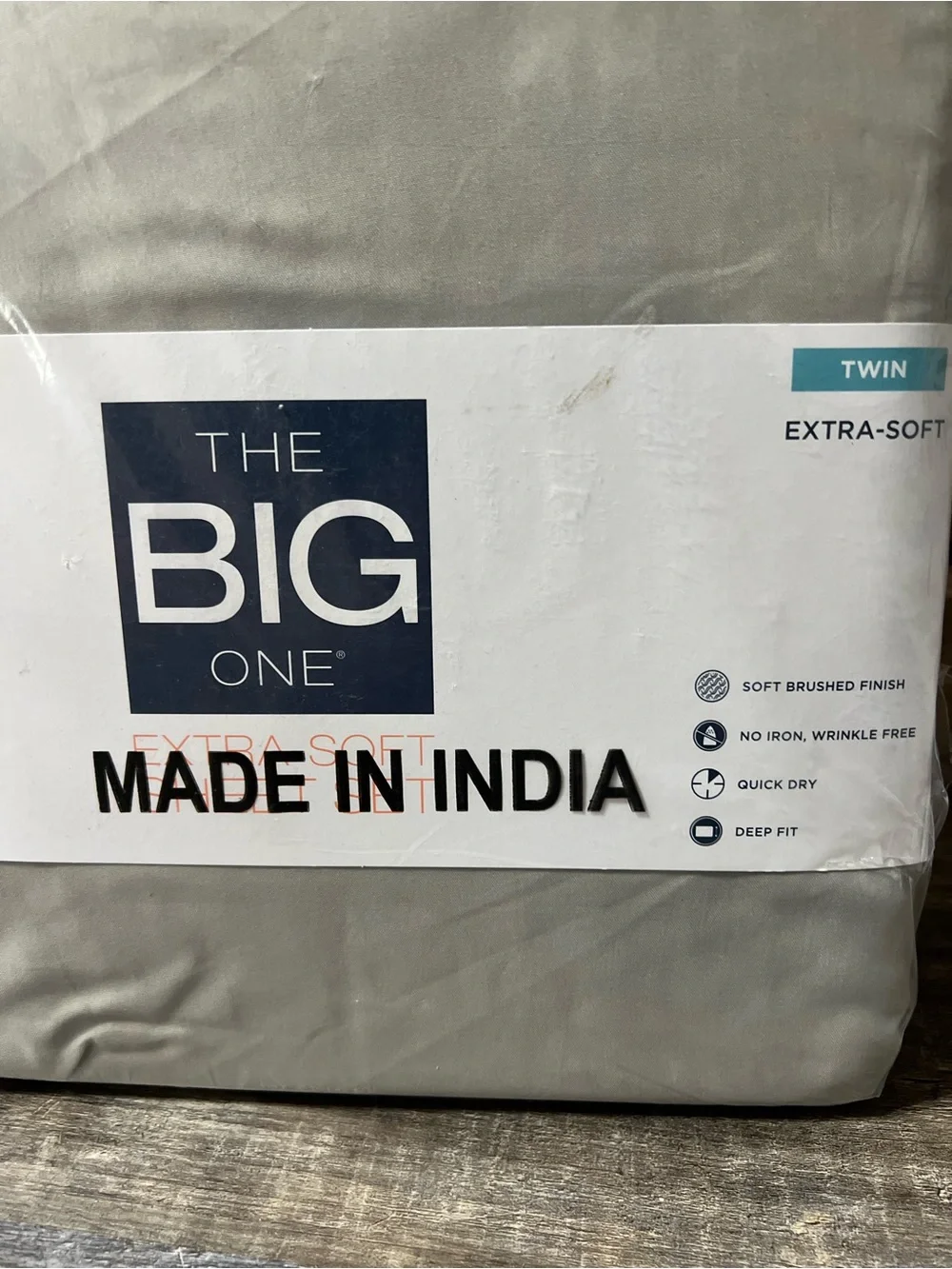 The Big One Twin Extra-Soft Sheet Set - Light Gray